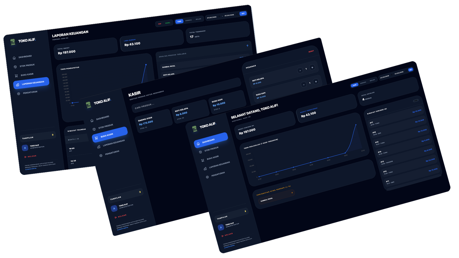 Tokonu Dashboard App